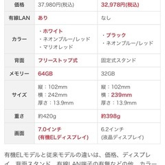 【中古】任天堂Switch（有機ELﾓﾃﾞﾙ）の画像