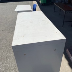 両開き書庫　書棚の画像