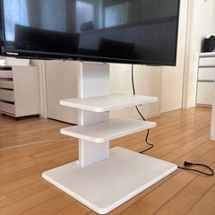 【受付終了】
テレビ台　壁よせ　壁掛け　ニトリ　白　の画像