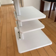 【受付終了】
テレビ台　壁よせ　壁掛け　ニトリ　白　の画像