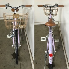 △ q 岐阜発/ ブリジストン/ ECOPAL/ MOCHA/ 子供用自転車/ 24インチ/ 変速なし/ 走行確認/ 現状品/ R7.7/2 △の画像