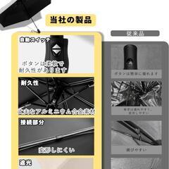 日傘 超軽量 自動開閉 折りたたみ傘 UVカット率 100%　ホワイトの画像