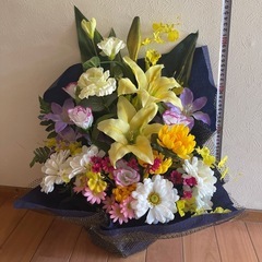 【美品】1万円以上オーダー品 お盆 造花①の画像