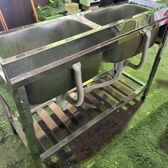 厨房機器　二層シンクの画像