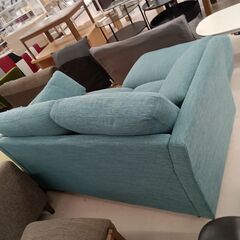 リユースのサカイ栃木店★ジモティ割あり★  ソファー シアン W139×D77×H81 クリーニング済み TC10008の画像