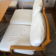 【取引完了】無印良品　ダイニングテーブルセットの画像