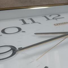 動作品 昭和レトロ CITIZEN QUARTZ 掛け時計の画像
