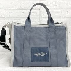 マークジェイコブス MARC JACOBS キャンバス 2WAY トートバッグ H063M01RE21 482 ショルダーバッグ ライトブルー系☆札幌市 白石店  の画像