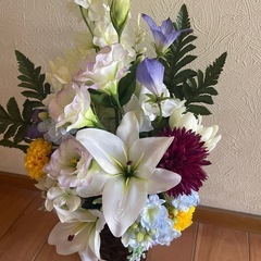 【美品】オーダー品 お盆 造花②の画像