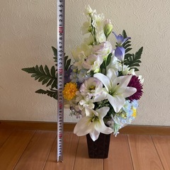 【美品】オーダー品 お盆 造花②の画像