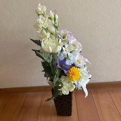 【美品】オーダー品 お盆 造花②の画像