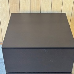 【IDC大塚家具 松永工房 NIN ナイトテーブル サイドキャビネット DB 札幌市白石区の画像