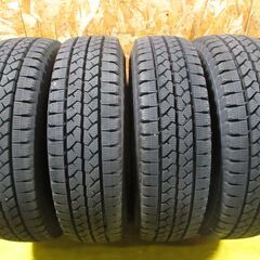 A4786　スチール付　４本SET　13インチ　5ｊ　114.3/5穴　175R13　LT 8PR　ブリジストン　VL1　バリ溝の画像