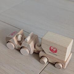 【Wooden toys】木製ひこうきセット JALの画像