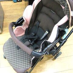 ベビーカー Combi ディアクラッセ オート4キャス XA-500 ピンクジルコン 中古 コンビ 札幌市厚別区 厚別店の画像