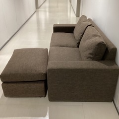 ソファ　オットマン付き【町田市再生家具】　251292の画像