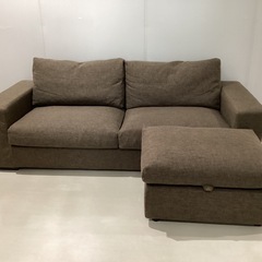 ソファ　オットマン付き【町田市再生家具】　251292の画像