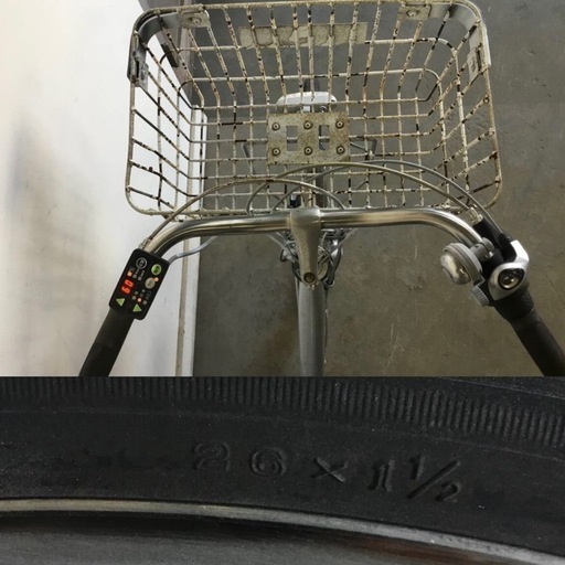 △ q 岐阜発/ヤマハ/PAS GEAR/電動アシスト自転車/運搬/26インチ/3段変速/バッテリー8.7Ah/充電器なし/走行確認/現状品/管20s/R7.3/20△