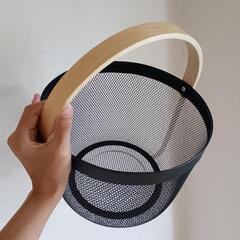 お洒落　かごバスケットの画像