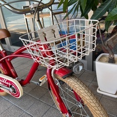 18インチ　ビーチクルーザー　子供　
自転車の画像