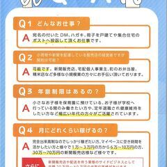 相模原市南区ポスティングスタッフ募集！の画像