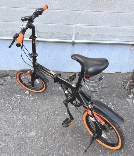 DOPPELGANGER 16インチ 折り畳み自転車 BLACK BULLET お引取り限定