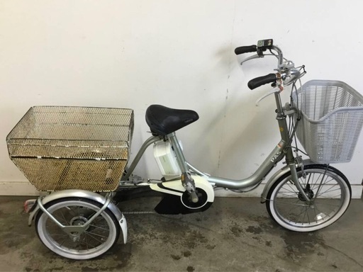 動作美品＞ブリヂストン・ミンナ三輪自転車・グリーン・前二輪で安定です♪
