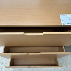 ★リユースのサカイ高崎店★TJ12325 (株)ニトリ 三段チェスト ライトブラウン H90.3×D40.2×W79 クリーニング済みの画像
