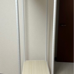 ハンガーラック（スチールパイプ、白）180×81×41cmの画像