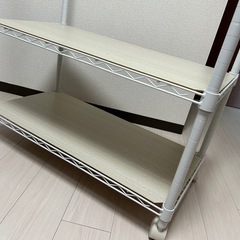 ハンガーラック（スチールパイプ、白）180×81×41cmの画像