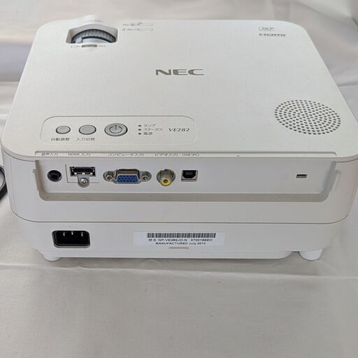 NEC プロジェクター NP-VE282 NEC プロジェクター NP-VE282 動作品 - メルカリ