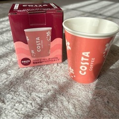 【新品未使用】COSTA COFFEE 花柄　ピンクの陶器カップ　さくらカップの画像