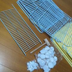 ペットフェンス パネル ケージ サークル 入口柵付 犬 猫 　DIYにも　新品の画像