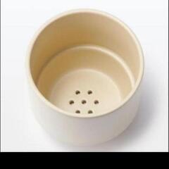 ◯無印良品製 磁器鉢4.5号 受け皿付き１０セットの画像