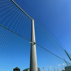 支柱　電柱　ネット　防球の画像