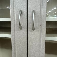 ★リユースのサカイ高崎店★TJ12341 (株)ニトリ 食器棚 グレー H177.5×D35×W83.5 クリーニング済みの画像