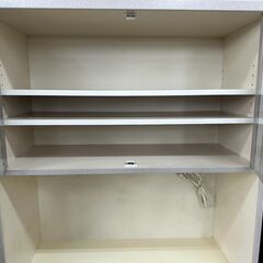★リユースのサカイ高崎店★TJ12341 (株)ニトリ 食器棚 グレー H177.5×D35×W83.5 クリーニング済みの画像