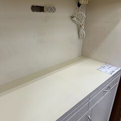 ★リユースのサカイ高崎店★TJ12341 (株)ニトリ 食器棚 グレー H177.5×D35×W83.5 クリーニング済みの画像