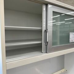 ★リユースのサカイ高崎店★TJ12343  食器棚 白 H175.5×D45×W105 クリーニング済みの画像
