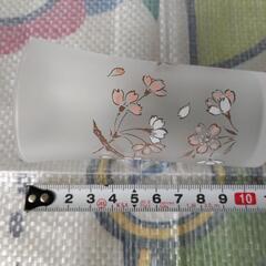 フロストグラス（桜）3個セットの画像