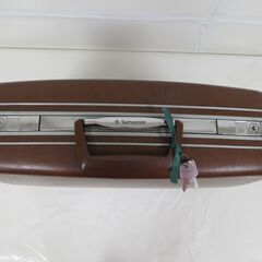 Samsonite サムソナイト スーツケース トランク ブラウン 鍵付き 昭和レトロ 幅52cm×マチ18cm×高さ42.5cm の画像