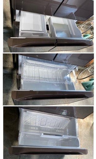 【7G30④】日立 6ドア冷凍冷蔵庫 2018年製