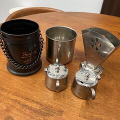 喫茶店セット 喫茶 コーヒー抽出 コーヒー 喫茶 抽出 喫茶店 カレー皿 調味料入れ 調味料 カフェ　調理　ポット　ナフキン立て　アイスペールの画像