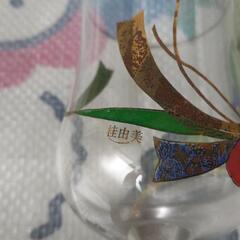 桂由美　ワイングラス2個セットの画像