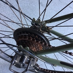 自転車　クロスバイク　700c    6段変速　中古品の画像
