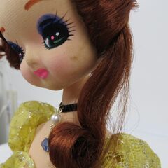 置物 スキヨ人形 スキヨドール フランス人形 黄色いドレス 幅38cm×奥行28cm×高さ46cmの画像