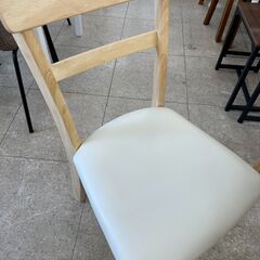 ★リユースのサカイ高崎店★TJ12346 (株)幸家具 2人掛けダイニングセット クリーム H70×D60×W60 クリーニング済みの画像