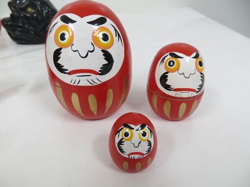 達磨こけし6体 だるまこけし Daruma kokeshi doll | 吉田勝範工人 Katsunori