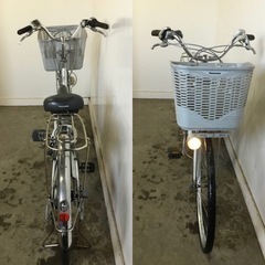 △ q 岐阜発/ パナソニック/ 電動アシスト自転車/ 26インチ/ 3段変速/バッテリー8Ah/充電器なし/ 走行確認/ 現状品/ 管16s/ R7.4/12 △の画像