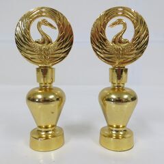 仏具 鶴丸徳利 一対揃え 幅6cm×奥行4cm×高さ14.5cm 重量290gの画像